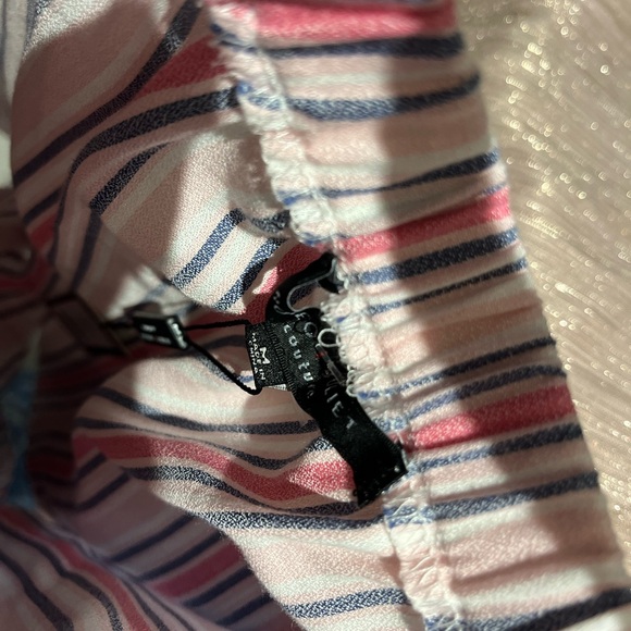 Striped Off-Shoulder Ruffle Shirt - Picture 3 of 3